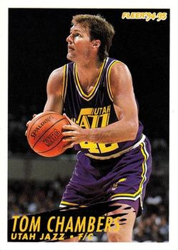 #220 Tom Chambers - Utah Jazz - 1994-95 Fleer Basketball