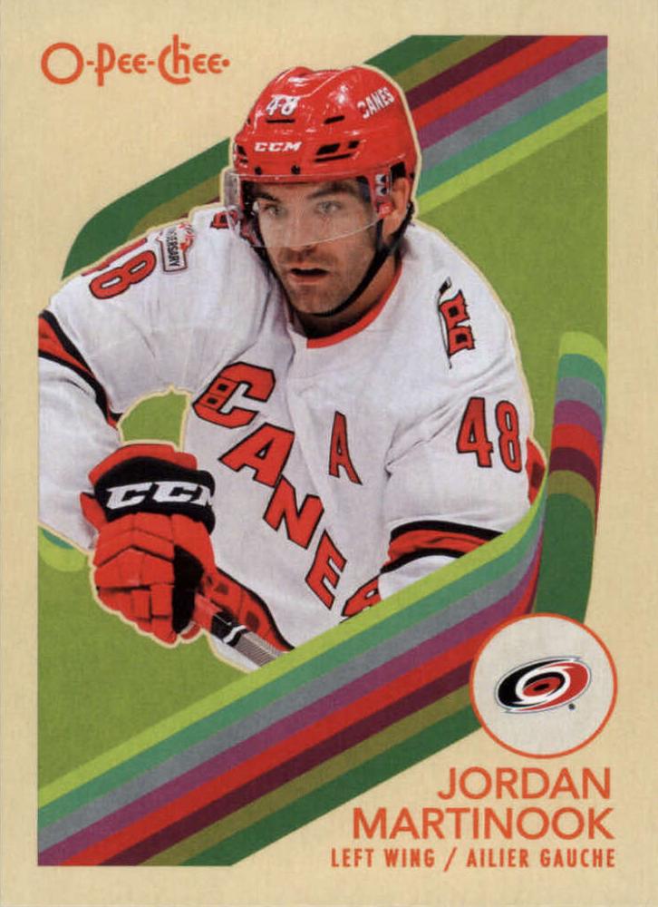 #220 Jordan Martinook - Carolina Hurricanes - 2023-24 O-Pee-Chee - Retro Hockey
