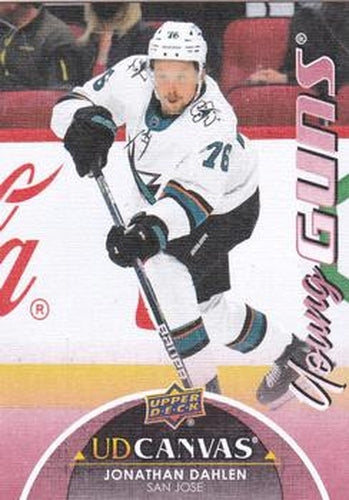 #C220 Jonathan Dahlen - San Jose Sharks - 2021-22 Upper Deck - UD Canvas Hockey
