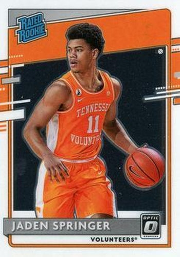 #220 Jaden Springer - Tennessee Volunteers - 2021 Panini Chronicles Draft Picks Basketball