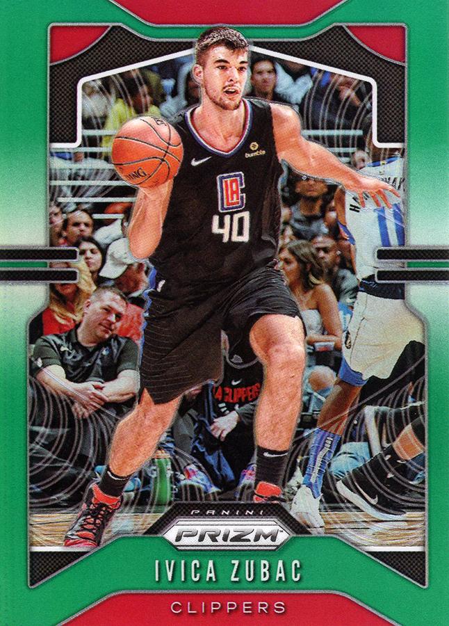 #220 Ivica Zubac - Los Angeles Clippers - 2019-20 Panini Prizm - Prizms Green Basketball