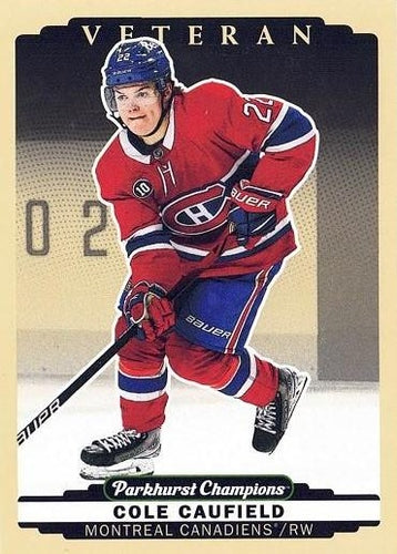 #220 Cole Caufield - Montreal Canadiens - 2022-23 Parkhurst Champions Hockey