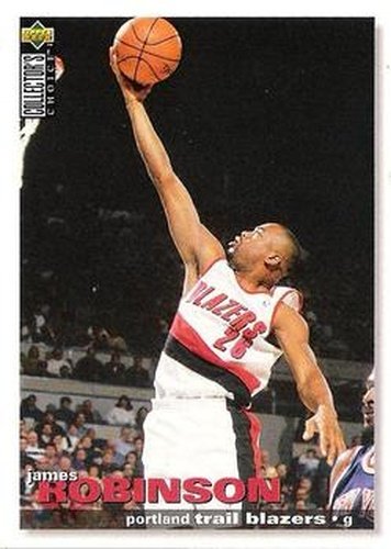 #221 James Robinson - Portland Trail Blazers - 1995-96 Collector's Choice Basketball