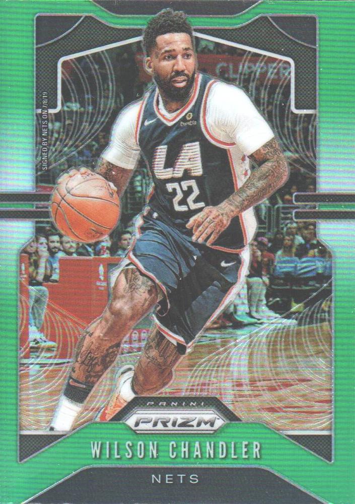#221 Wilson Chandler - Brooklyn Nets - 2019-20 Panini Prizm - Prizms Green Basketball