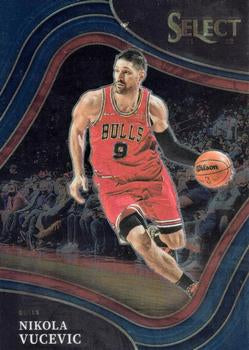 #221 Nikola Vucevic - Chicago Bulls - 2021-22 Panini Select - Blue Basketball