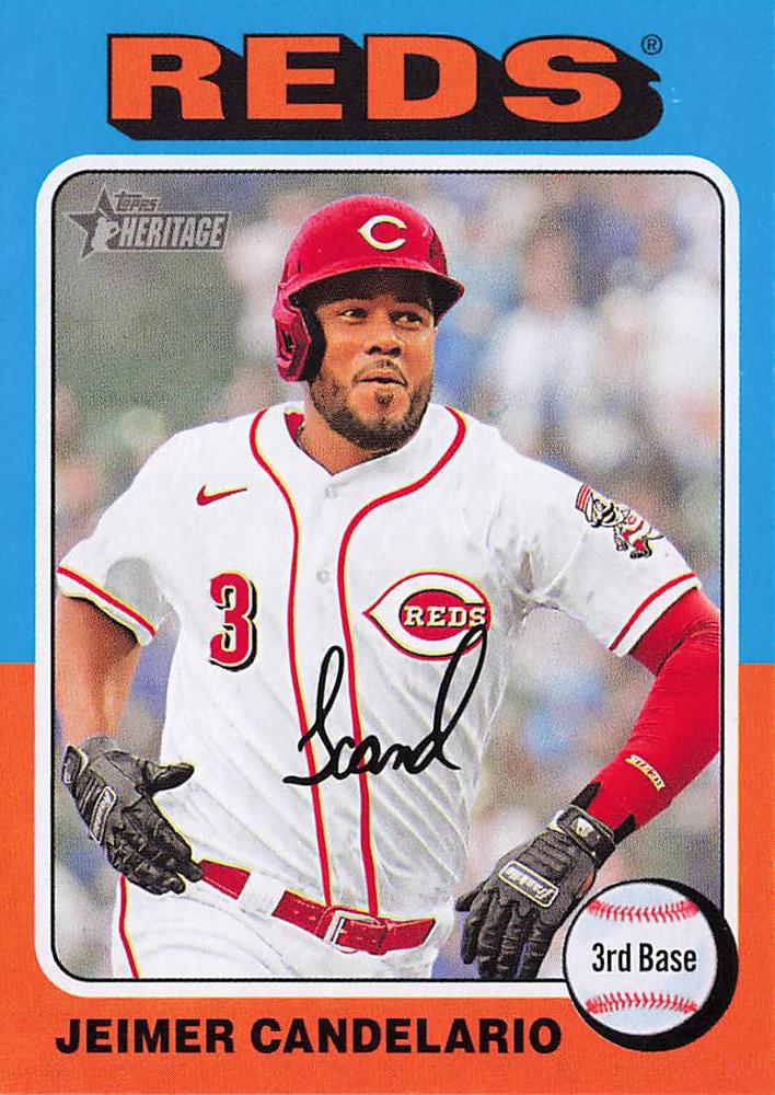 #221 Jeimer Candelario - Cincinnati Reds - 2024 Topps Heritage Baseball