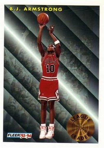 #221 B.J. Armstrong - Chicago Bulls - 1993-94 Fleer Basketball
