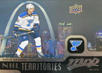 #221 David Backes - St. Louis Blues - 2015-16 Upper Deck MVP Hockey