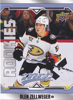 #221 Olen Zellweger - Anaheim Ducks - 2024-25 Upper Deck MVP Hockey