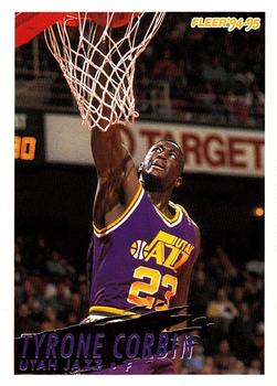 #221 Tyrone Corbin - Utah Jazz - 1994-95 Fleer Basketball