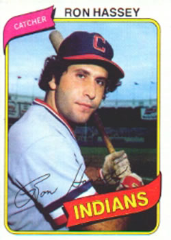 #222 Ron Hassey - Cleveland Indians - 1980 Topps Baseball