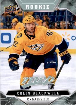#222 Colin Blackwell - Nashville Predators - 2019-20 Upper Deck MVP Hockey