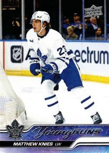 #222 Matthew Knies - Toronto Maple Leafs - 2023-24 Upper Deck Hockey