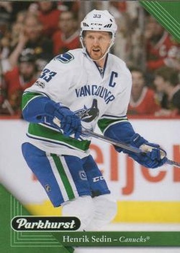 #222 Henrik Sedin - Vancouver Canucks - 2017-18 Parkhurst Hockey