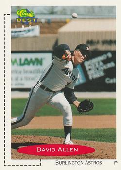#222 David Allen - Burlington Astros - 1991 Classic Best Baseball