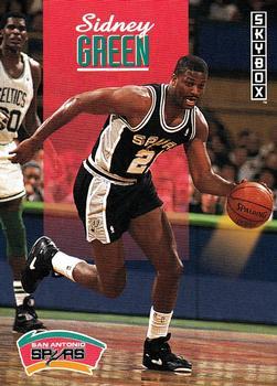 #222 Sidney Green - San Antonio Spurs - 1992-93 SkyBox Basketball