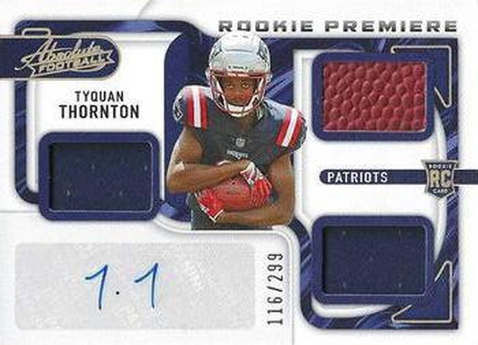 #222 Tyquan Thornton - New England Patriots - 2022 Panini Absolute Football