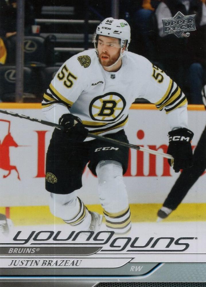 #222 Justin Brazeau - Boston Bruins - 2024-25 Upper Deck Hockey