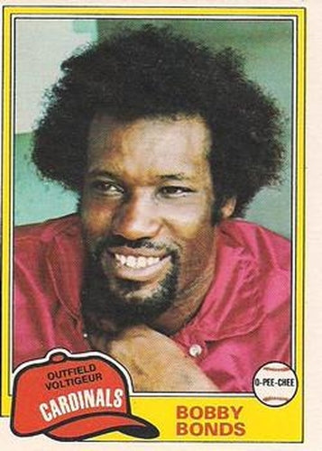 #223 Bobby Bonds - St. Louis Cardinals - 1981 O-Pee-Chee - Gray Back Baseball