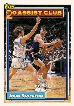 #223 John Stockton - Utah Jazz - 1992-93 Topps Basketball