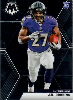 #223 J.K. Dobbins - Baltimore Ravens - 2020 Panini Mosaic Football