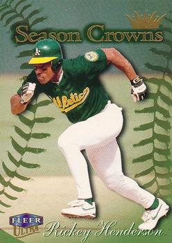 #223 Rickey Henderson - Oakland Athletics - 1999 Ultra Baseball