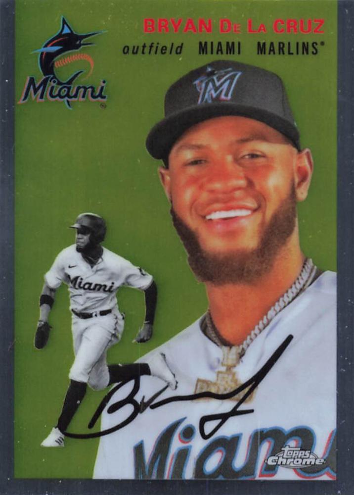 #223 Bryan De La Cruz - Miami Marlins - 2023 Topps Chrome Platinum Anniversary Baseball