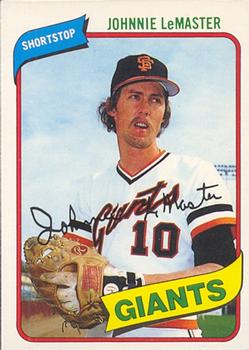 #224 Johnnie LeMaster - San Francisco Giants - 1980 O-Pee-Chee Baseball