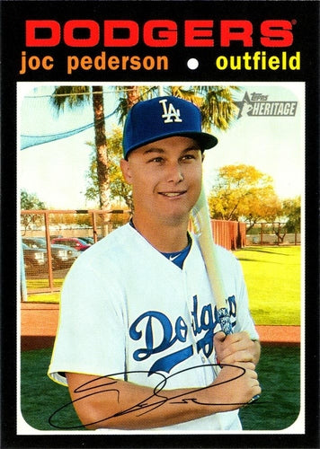 #224 Joc Pederson - Los Angeles Dodgers - 2020 Topps Heritage Baseball