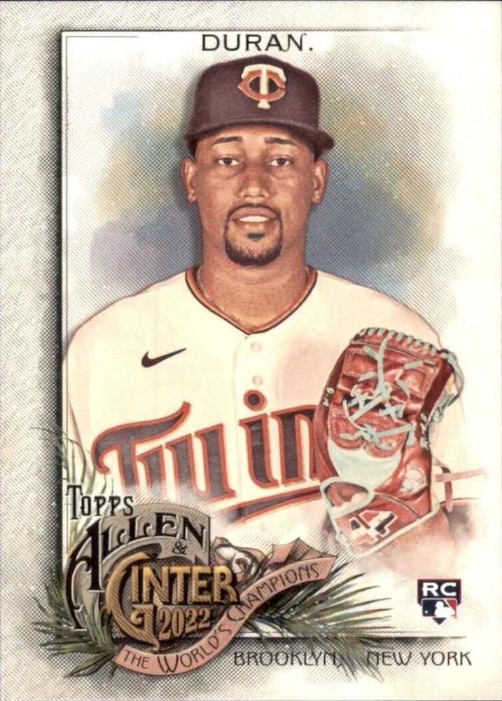 #224 Jhoan Duran - Minnesota Twins - 2022 Topps Allen & Ginter Baseball