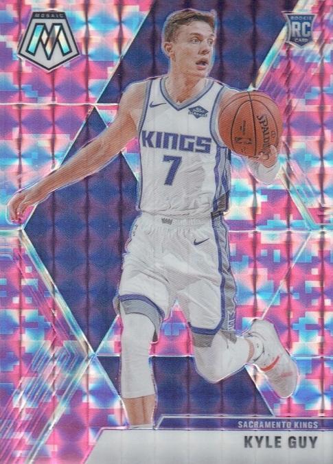 #224 Kyle Guy - Sacramento Kings - 2019-20 Panini Mosaic - Camo Pink Basketball
