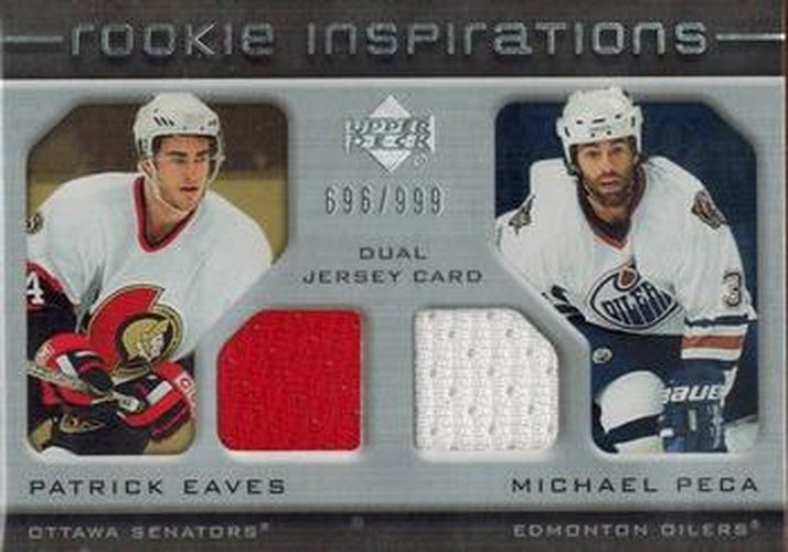 #224 Patrick Eaves / Michael Peca - Ottawa Senators / Edmonton Oilers - 2005-06 Upper Deck Rookie Update Hockey