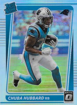 #225 Chuba Hubbard - Carolina Panthers - 2021 Donruss Optic - Holo Football