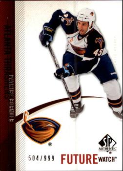 #225 Patrice Cormier - Atlanta Thrashers - 2010-11 SP Authentic Hockey