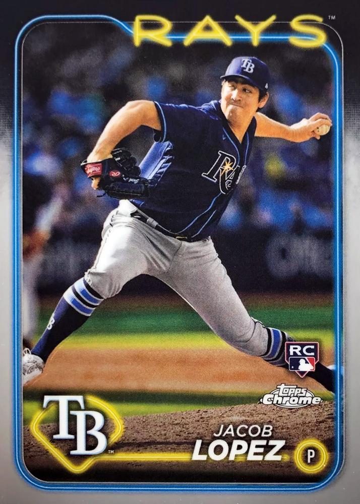 #225 Jacob Lopez - Tampa Bay Rays - 2024 Topps Chrome Baseball