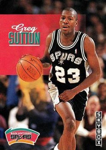 #226 Greg Sutton - San Antonio Spurs - 1992-93 SkyBox Basketball