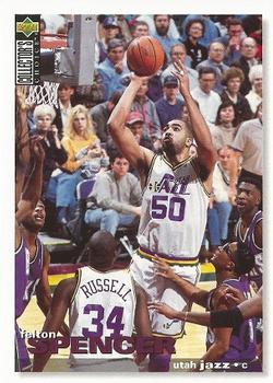#227 Felton Spencer - Utah Jazz - 1995-96 Collector's Choice Basketball
