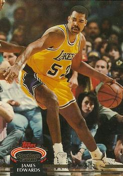 #227 James Edwards - Los Angeles Lakers - 1992-93 Stadium Club Basketball