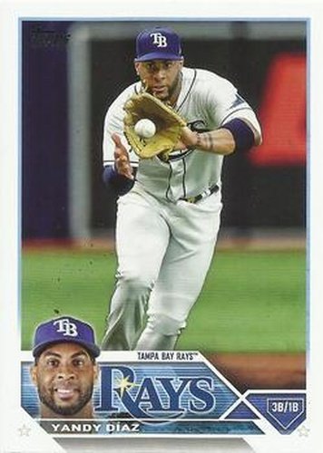 #227 Yandy Diaz - Tampa Bay Rays - 2023 Topps Baseball