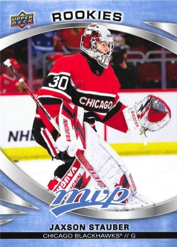 #227 Jaxson Stauber - Chicago Blackhawks - 2023-24 Upper Deck MVP - Ice Battles Hockey