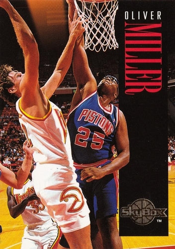 #227 Oliver Miller - Detroit Pistons - 1994-95 SkyBox Premium Basketball