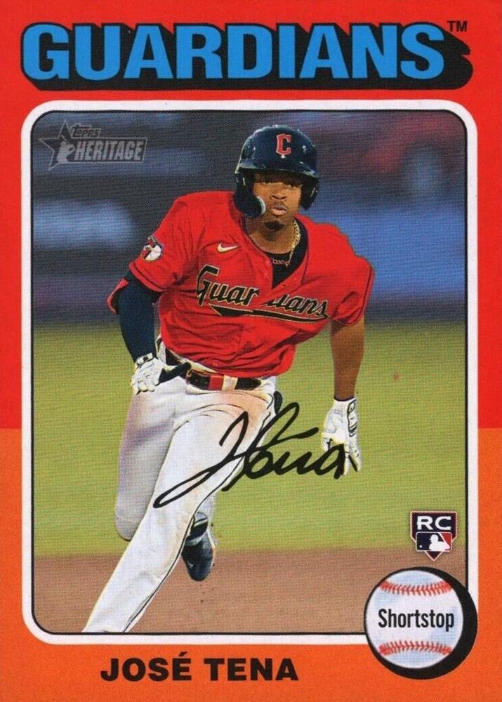 #227b José Tena - Cleveland Guardians - 2024 Topps Heritage Baseball
