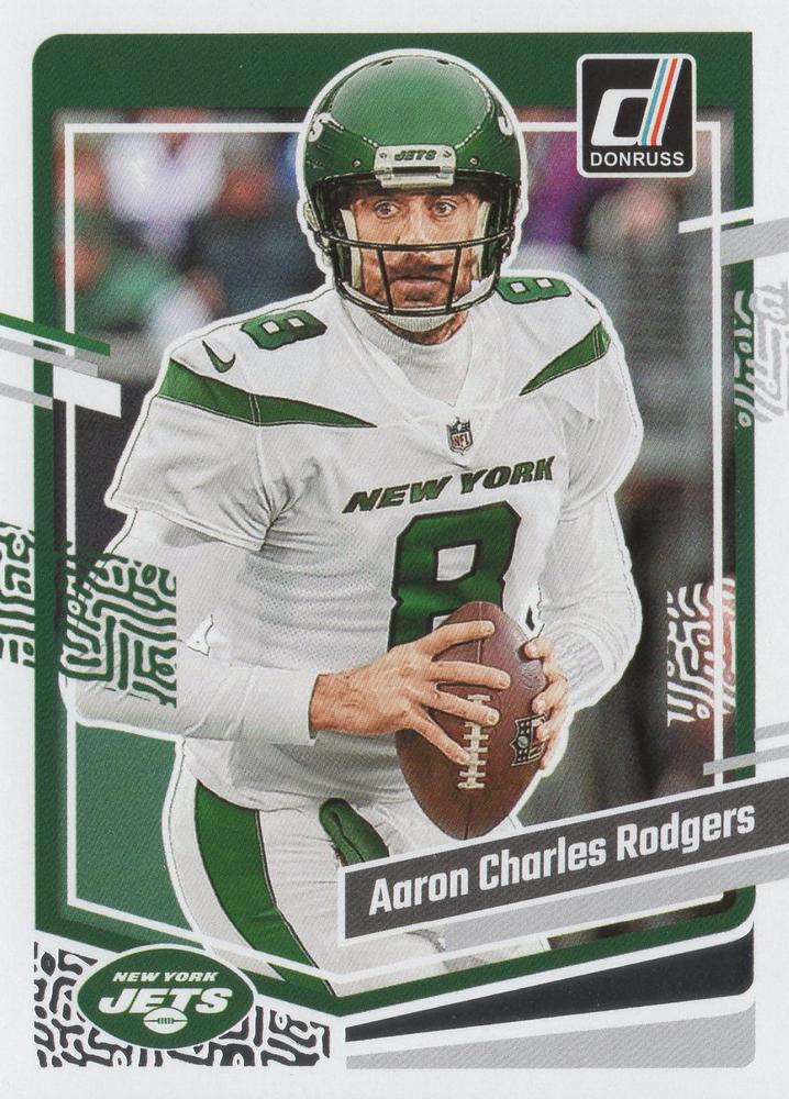 #227b Aaron Rodgers - New York Jets - 2023 Donruss Football