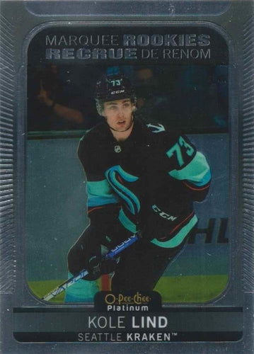 #228 Kole Lind - Seattle Kraken - 2021-22 O-Pee-Chee Platinum Hockey