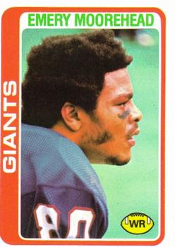 #228 Emery Moorehead - New York Giants - 1978 Topps Football