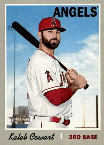 #228 Kaleb Cowart - Los Angeles Angels - 2019 Topps Heritage Baseball