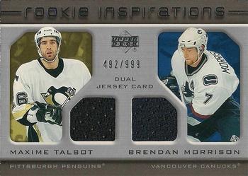 #228 Maxime Talbot / Brendan Morrison - Pittsburgh Penguins / Vancouver Canucks - 2005-06 Upper Deck Rookie Update Hockey