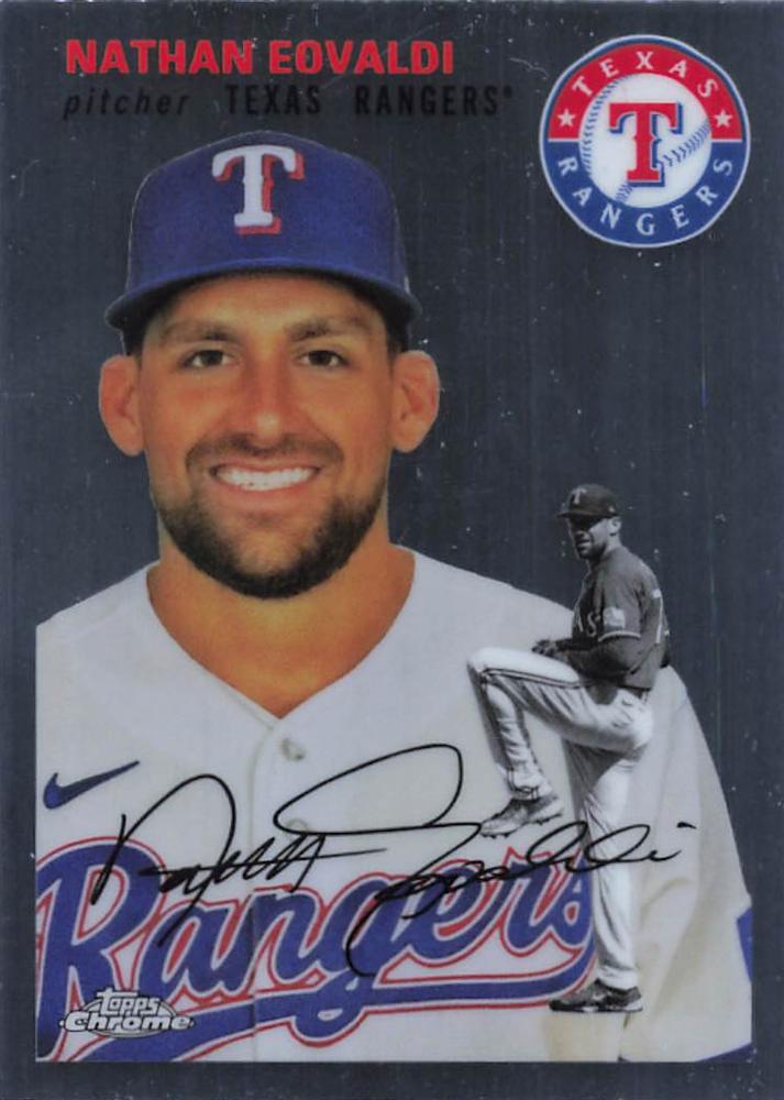 #228 Nathan Eovaldi - Texas Rangers - 2023 Topps Chrome Platinum Anniversary Baseball