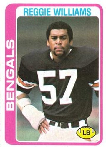 #229 Reggie Williams - Cincinnati Bengals - 1978 Topps Football