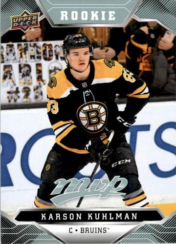#229 Karson Kuhlman - Boston Bruins - 2019-20 Upper Deck MVP Hockey